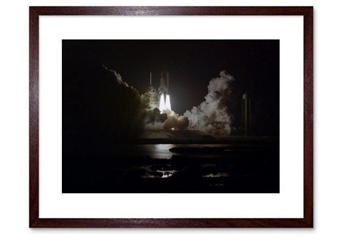 Challenger Shuttle Launch Mission Sts-8 Framed Print